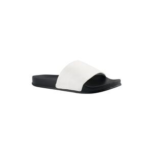 MARC FISHER Womens White Comfort Sarri Round Toe Slip On Slide Sandals 6 M